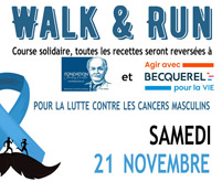 Logo Walk and Run, Novembre Bleu